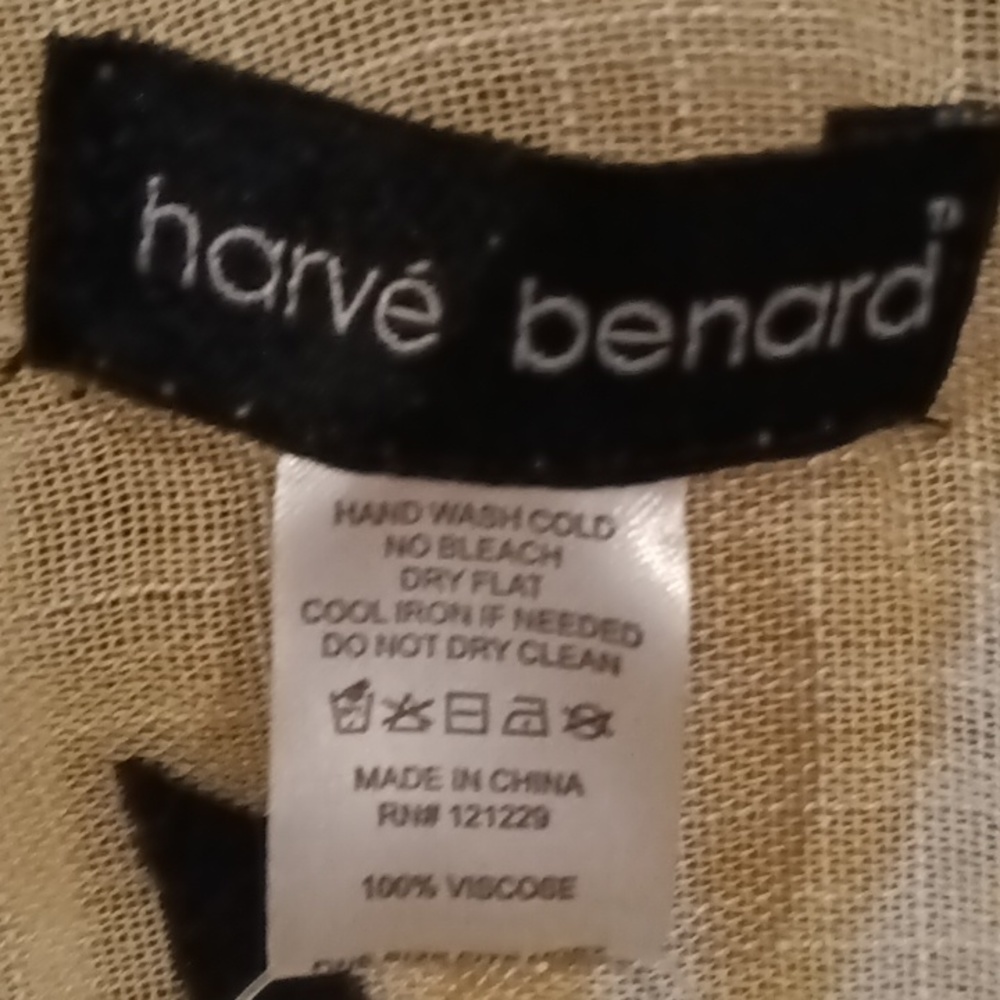 NWT Harve' Bernard 100% viscose multi-colored foliage print cardigan Sz OS - Picture 1 of 9